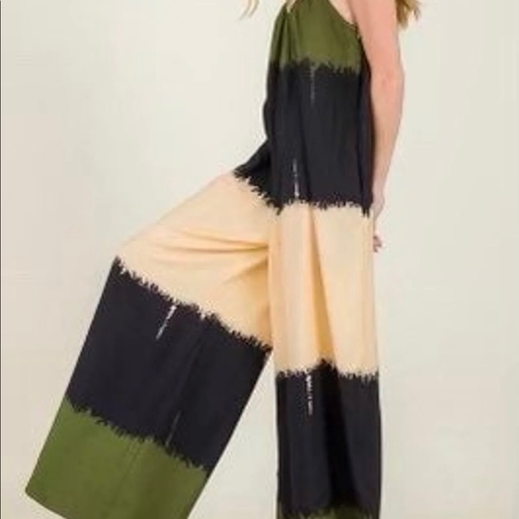 Oversized Tie Dye Wide Leg Jumpsuit Size S - Picture 8 of 13